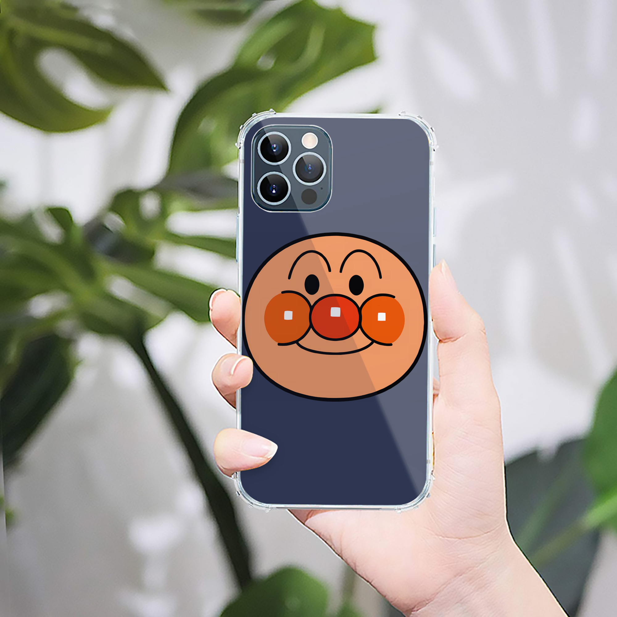 （画像用） アンパンマン Anpanman 【iPhone 12シリーズ対応】透明スマホケース（クリアソフトケース）